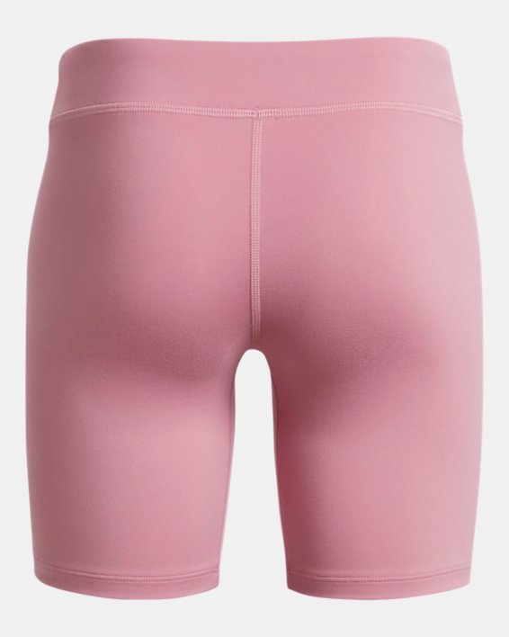 Girls' UA Motion Bike Shorts in Pink image number 1